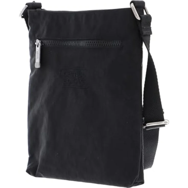 camel active Journey Umhängetasche, 19 cm, Nylon, Schwarz, mit Klettverschlussfach und Reißverschlussfach – Bild 4