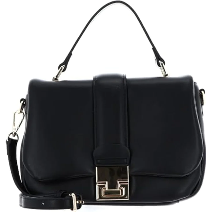 Seidenfelt Dalarna Umhängetasche, 24 cm, aus 100% Polyurethan, schwarz, 24 x 8 x 17 cm – Bild 1