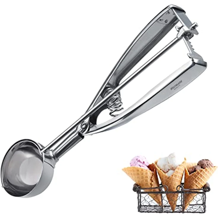 Westmark Eisportionierer, Für gleichmäßige Eiskugeln, Ø 4 cm, Rostfreier Edelstahl, Profi, Silber, 62932270 – Bild 2