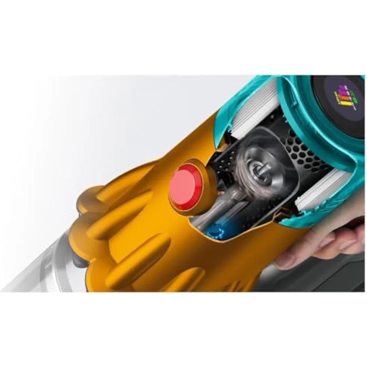Dyson V12s Detect Slim Submarine, Handstaubsauger mit Hyperdymium™ Motor, Nass- und Trockensauger, Gelb/Glanz Nickel – Bild 8