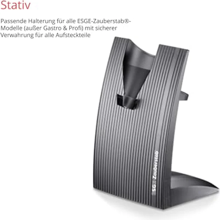 ESGE Zauberstab 91021 Design Edition Douglasie, Stabmixer mit 200W AC-Motor, 2-stufig, 17.000 U/min, Zubehörset und 160 cm Kabel – Bild 4