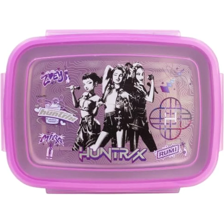 K-Pop Demon Hunters Lunchbox, Edelstahl Brotdose mit 1924 ml Fassungsvermögen für Schule und Freizeit, kompakte Maße 20 × 14,8 × 6,5 cm – Bild 3