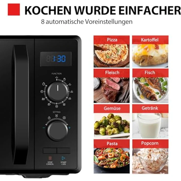 Toshiba MW2-AG23PF(BK) Mikrowelle mit Grill, Standgerät – Bild 2