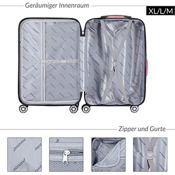 Monome セット MONZANA® Kofferset Koffer Trolley Reisekoffer Hartschale