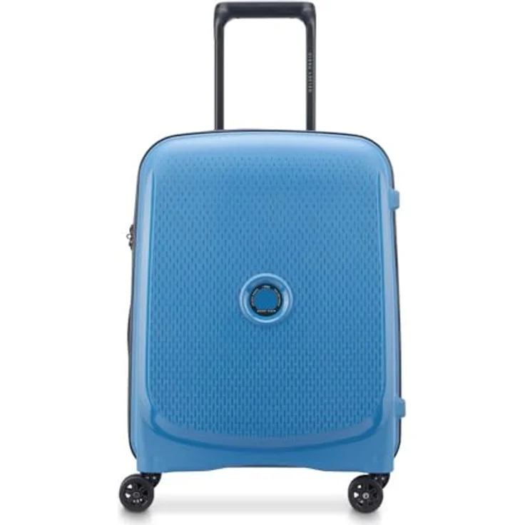DELSEY PARIS Belmont Plus 4 Double Rolls Cabin Trolley Slim Line MR 55 S Zinc Blue, Zinc Blue, Zinc Blue