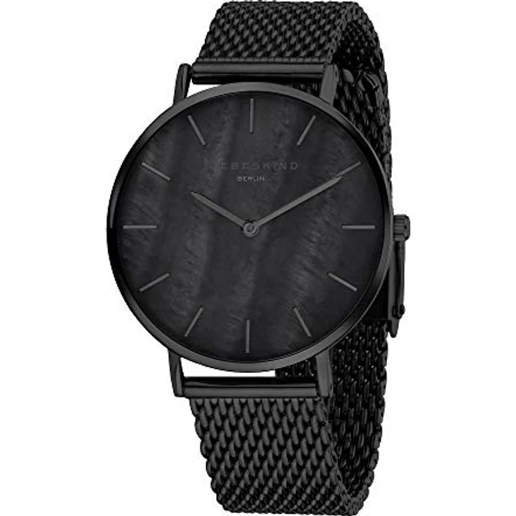 Liebeskind Berlin Damen Armbanduhr Analog Quarz Schwarz LT-0190-MQ, Edelstahl-Gehäuse 38 mm, kratzunempfindliches Mineralglas, schwarzes Edelstahlarmband, wasserdicht bis 5 Bar – Bild 2
