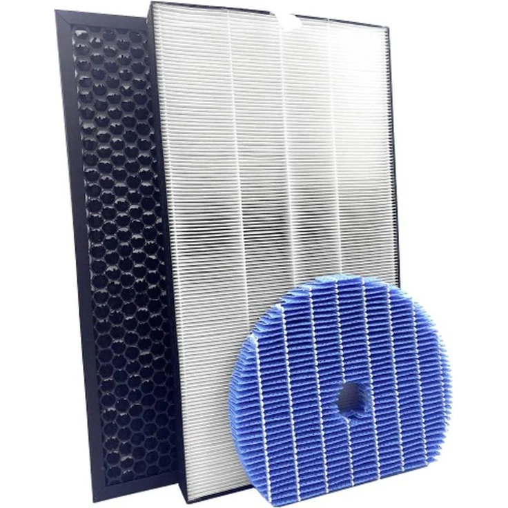 Zeyxo FA26 Ersatz-Filter Set, 3 hochwertige Filter für SHARP Luftreiniger, Weiss