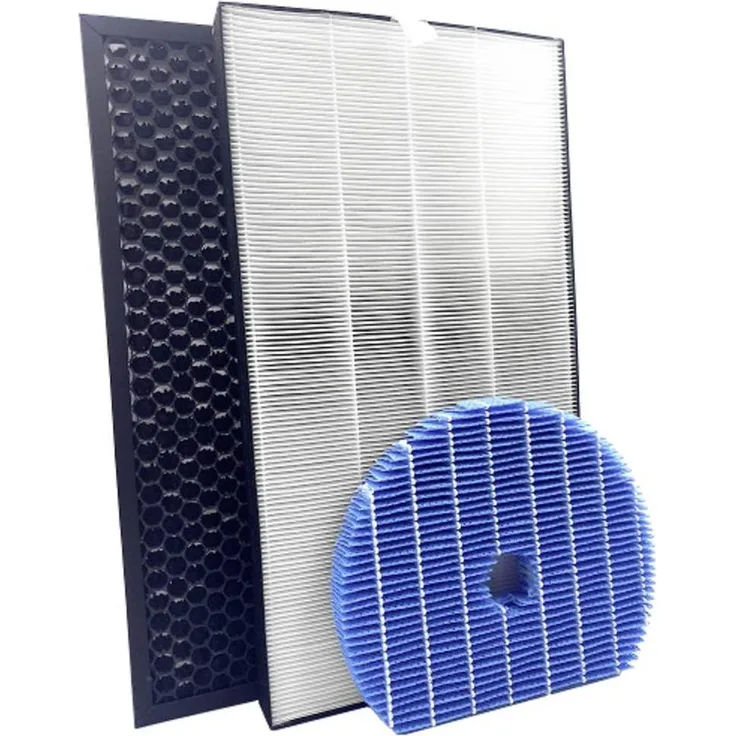 Zeyxo FA26 Ersatz-Filter Set, 3 hochwertige Filter für SHARP Luftreiniger, Weiss
