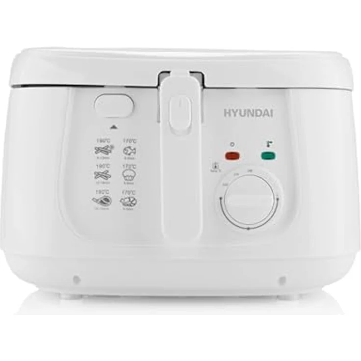 HYUNDAI ELECTRONICS Fritteuse DF165 1800 W 2,5 l Antihaftbeschichtung - wärmeisolierter Gehäuse – Bild 2