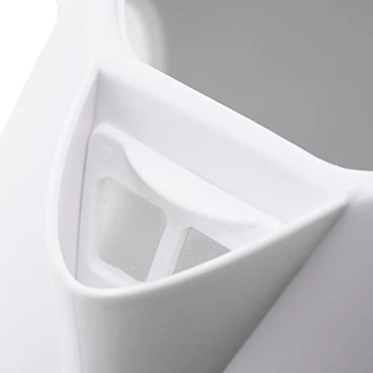 Emerio Wasserkocher 1,3 Liter für Reise/Camping/Büro mit 2200 Watt, BPA frei, Abschaltautomatik mit Trockenschutz, 360° Basis, inkl. Kalkfilter, Weiß, WK-106468.13 – Bild 5