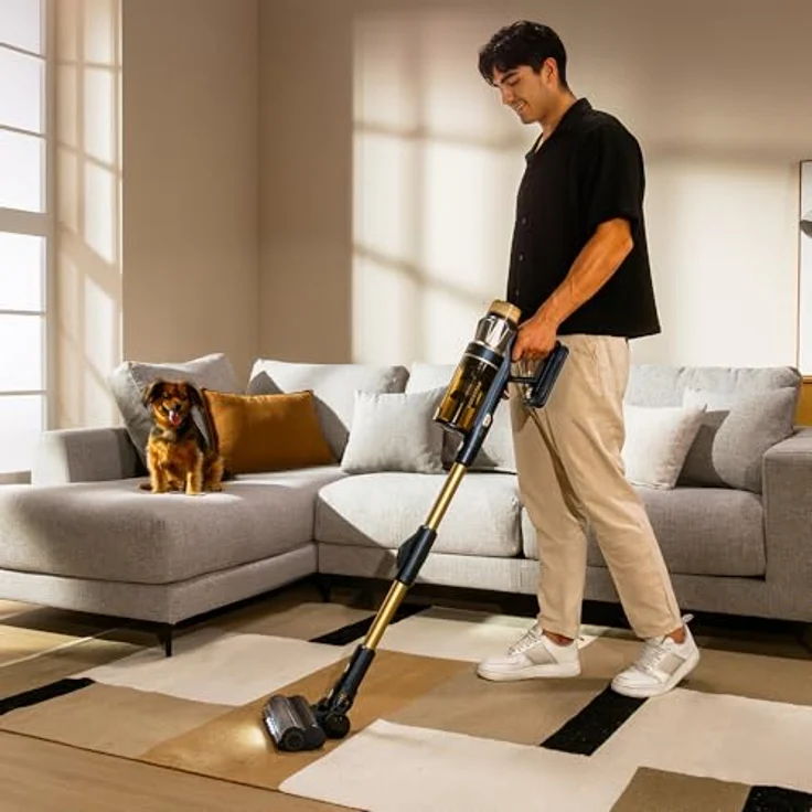 Cecotec Conga Rockstar RS90 Pet Flex, BLDC-Stielstaubsauger mit 600 W, 160 AW Saugleistung, Auto-Modus, Tierhaarbürste und flexibler Schlauch, reinigt bis zu 140 m² im Eco-Modus – Bild 2