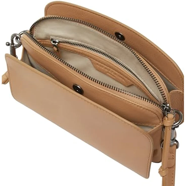 Liebeskind Luka Umhängetasche S, 100% Leder, braun, 20.5 cm x 7 cm x 14.5 cm – Bild 3