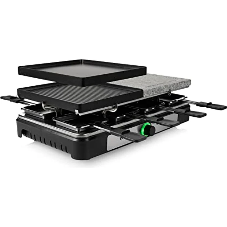 Tristar Raclette RA-2747 – 4-in-1 – Raclette/Kochstein/Grill/Teppanyaki – 8 Personen – 1400 W – Bild 1