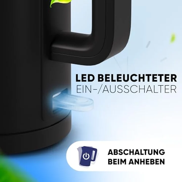 Stillstern Wasserkocher Turbo-Heat "Clarity", 1,7L, doppelwandig, 2200W, Anti-Fingerprint, leise, Edelstahl – Bild 4