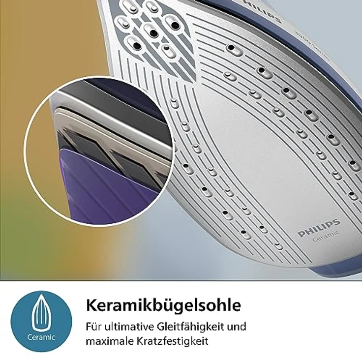 Philips Dampfgenerator der 3000er Serie, Bis zu 25% weniger Zeitaufwand beim Bügeln*, Schnell und leistungsstark, Kompakt und praktisch, Einfach und sicher, Deep Azur (PSG3000/20) – Bild 4