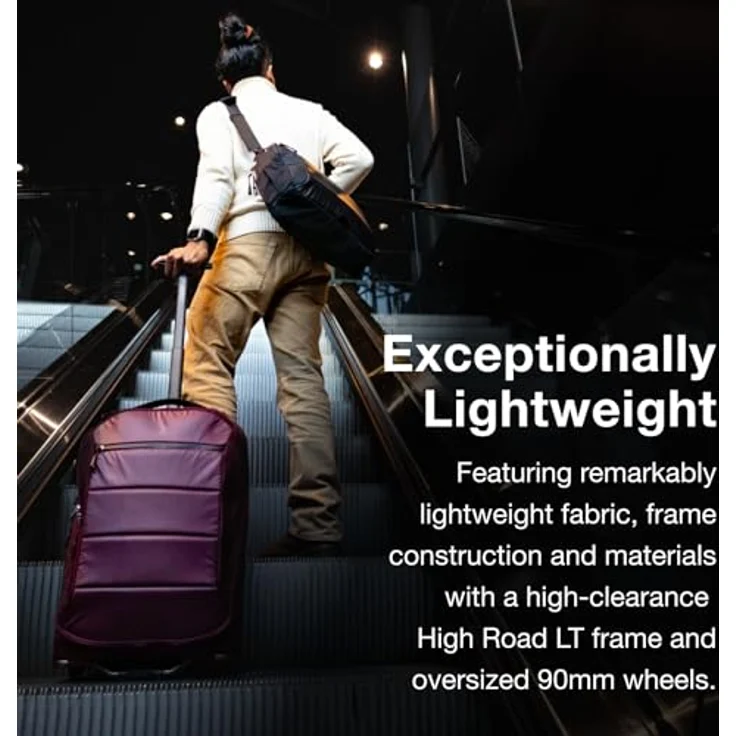 Osprey Ozone Handgepäck, 40 l, Trolley mit 2 Rädern, Schwarz, leichtes Design und durchsichtige Innentaschen – Bild 3