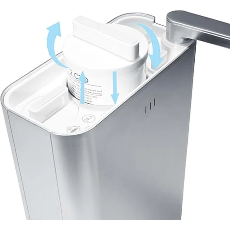 Naturewater NW-3-UF 3 Stufen Counter Top Wasserfilter, 2 l/min, Aktivkohleblock, Ultrafilter, silberfarben – Bild 5