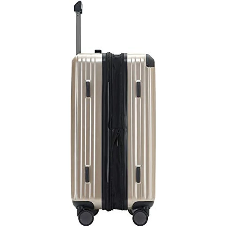 Münicase M816 Reisekoffer, Hartschale mit TSA-Schloss, 4 Rollen, Dehnungsfuge, 76 cm, Champagner – Bild 3