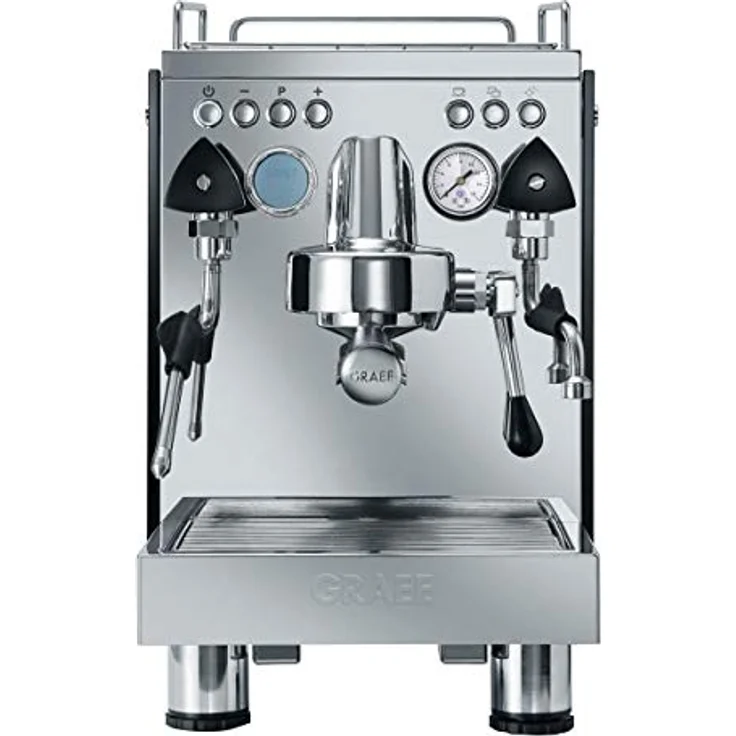 Graef ES1000 Contessa Espressomaschine Siebträgermaschine, 2,5 l Wassertank, Dampfdüse, 2850 Watt, silber – Bild 2