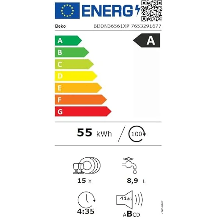 Beko BDDN36561XP Geschirrspüler, 15 Maßgedecke, HomeWhiz App, Edelstahl, 41 dBA, flexible Korbsystem, 11 Programme – Bild 18