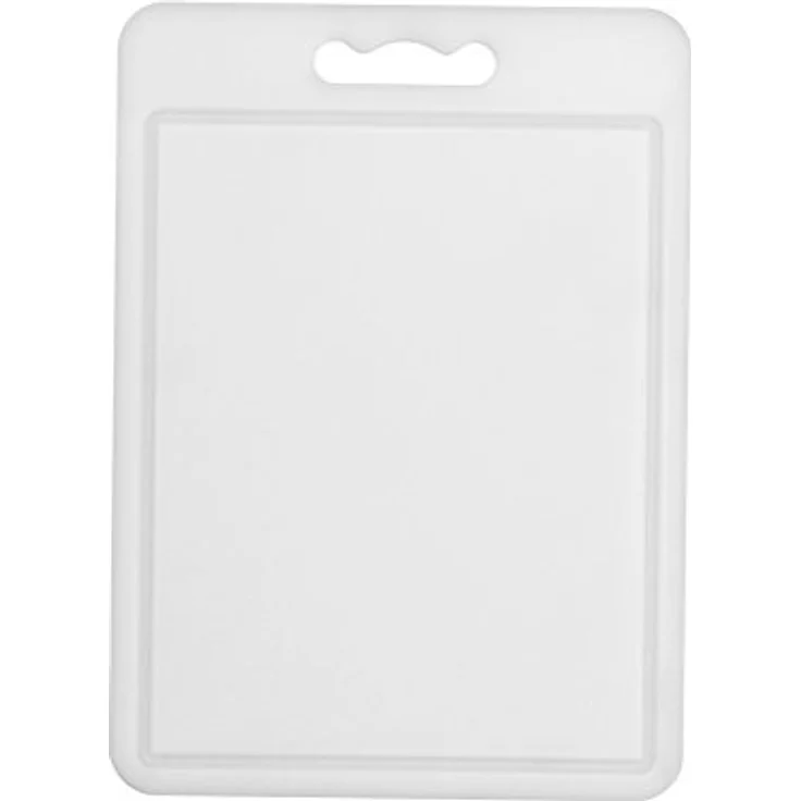 Chef Aid Schneidebrett, weiß, Polypropylen, multifunktional, rutschfeste Oberfläche, einfache Reinigung und spülmaschinenfest, mit Griff, 35 x 25 cm, andere Farben erhältlich – Bild 2