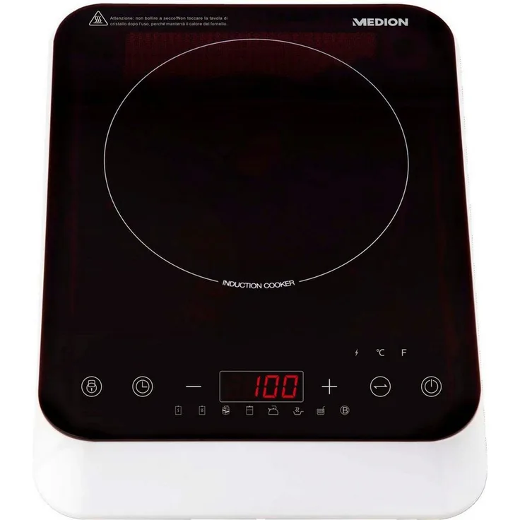 Medion® Einzel-Induktionskochplatte MD 18490, Topferkennung und Abschaltautomatik - Preisvergleich