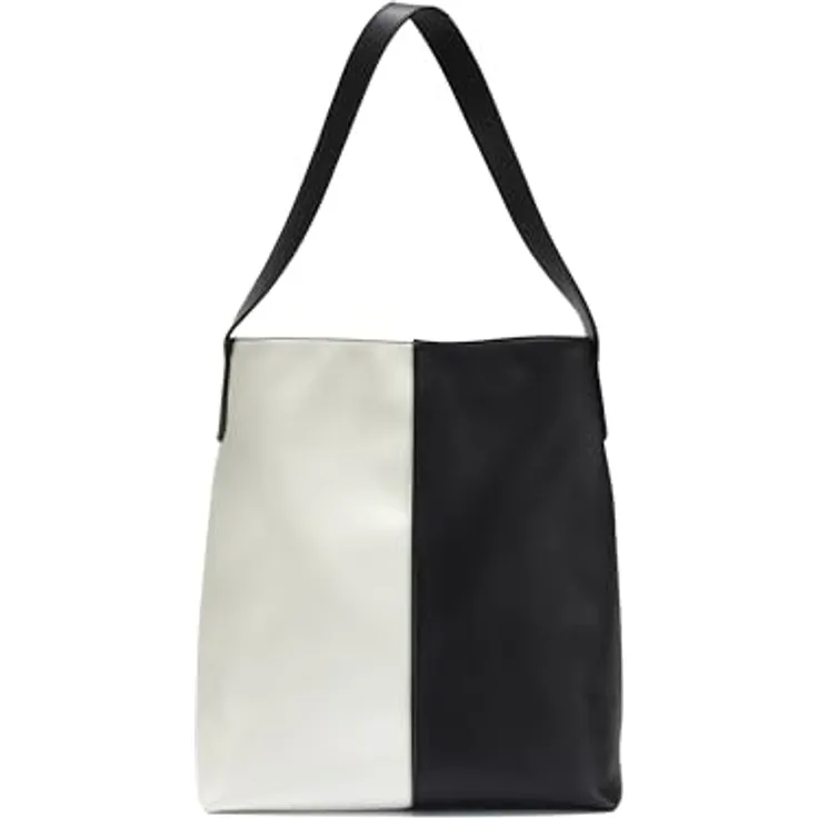 Vivance Shopper Schultertasche (2-tlg), vegane Handtasche mit herausnehmbarer Innentasche, Colourblocking-Look, geräumig