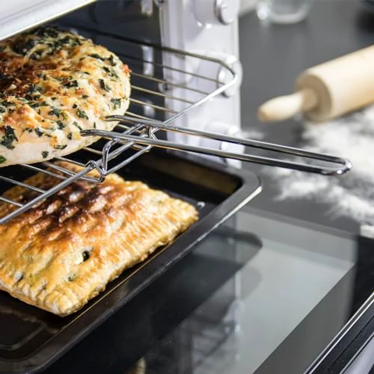 Cecotec Tischofen BakeundToast 3090 White Gyro, 30L, 1500W, 5 Funktionen, Konvektionsgaren, Drehspieß, Innenbeleuchtung, Krümelschublade, Doppelt verglaste Tür, Weiß – Bild 3