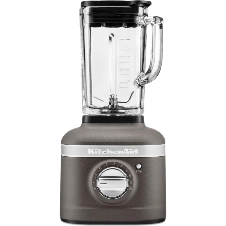 KitchenAid Blender K400 Imperial Grey, Standmixer mit 1200 Watt Leistung, Pulsfunktion und 1,4-Liter-Schüssel, Grau