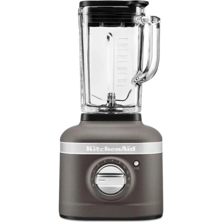KitchenAid Blender K400 Imperial Grey, Standmixer mit 1200 Watt Leistung, Pulsfunktion und 1,4-Liter-Schüssel, Grau