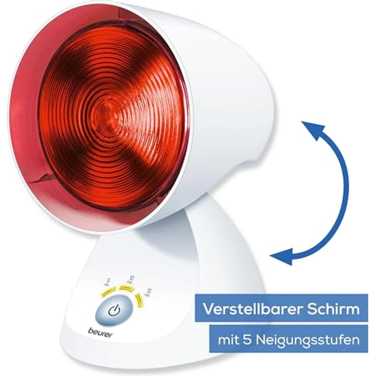 Beurer Infrarotlampe IL 35 Abschaltautomatik 3 Temperaturstufen 150 Watt Leistung weiß – Bild 5
