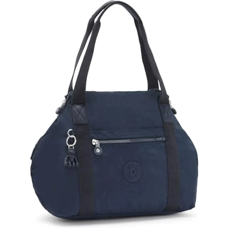 Kipling Basic Art Schultertasche, praktische Umhängetasche mit abnehmbarem Schultergurt und geräumigem Hauptfach, Blau – Bild 3