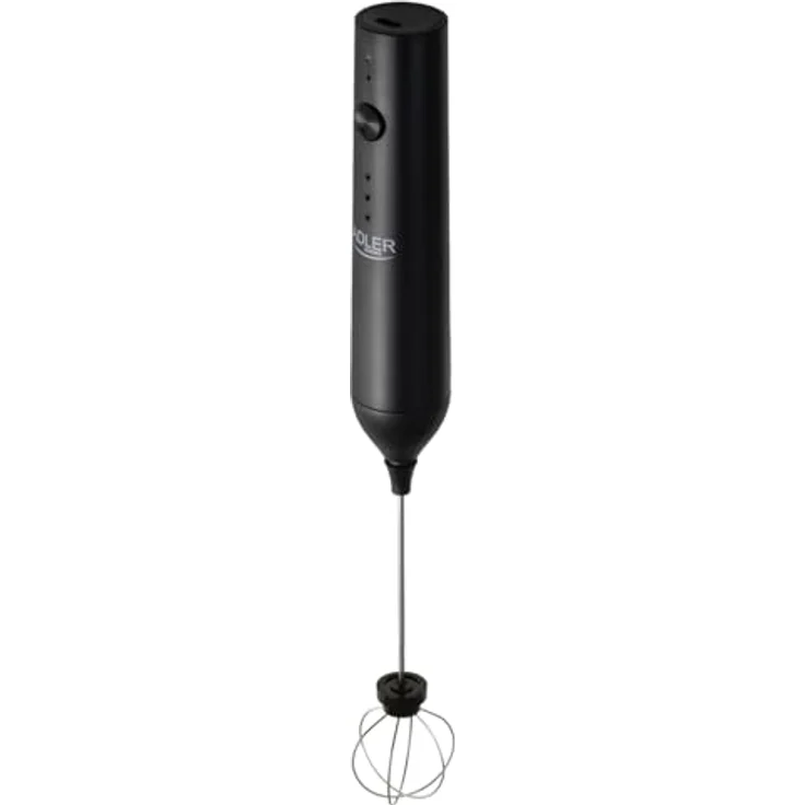 ADLER EUROPE Milchaufschäumer AD 4533, elektrisch wiederaufladbar, 2-in-1 Handaufschäumer mit Schneebesen, USB-C, für Latte, Cappuccino und Matcha, schwarz – Bild 6