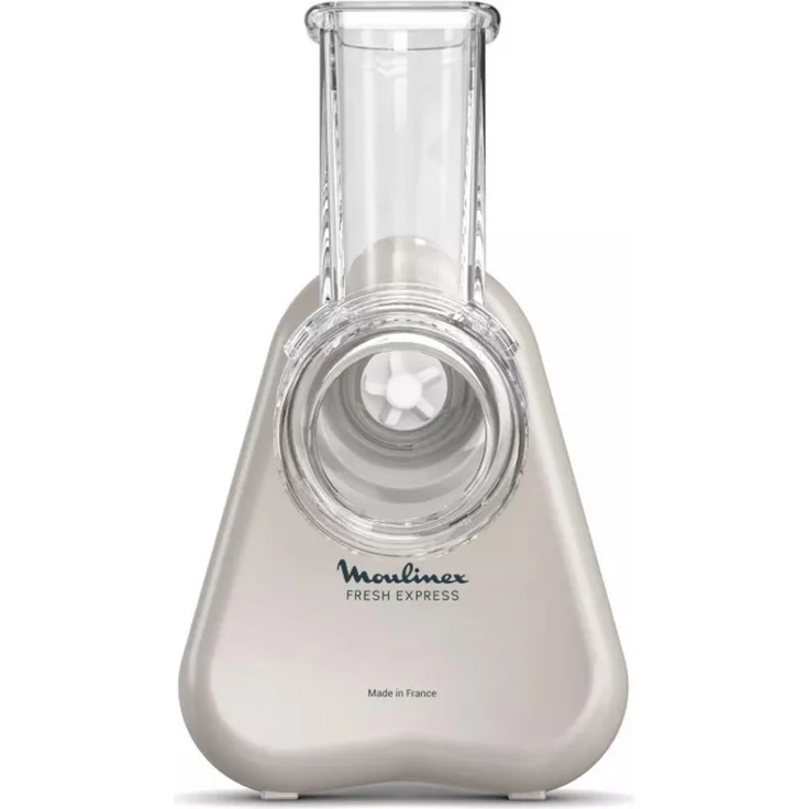 Moulinex Fresh Express Gemüseschneider 150 W, 3-in-1 (Reiben, Zerkleinern, Schneiden), Direktantrieb, abwaschbarer Einsatz, Écru, hergestellt in Frankreich