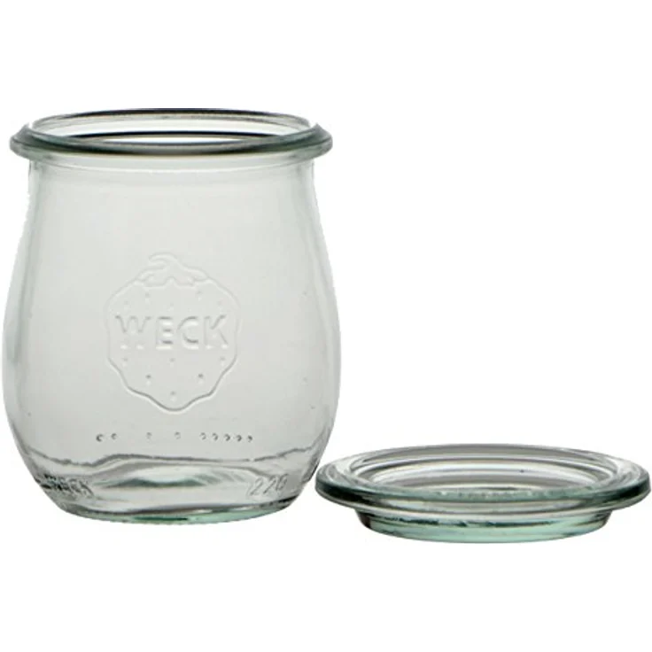 Weck Tulpenform-Glas, 220 ml, mit Deckel 60 mm, Glas, transparent, 12 Stück – Bild 2