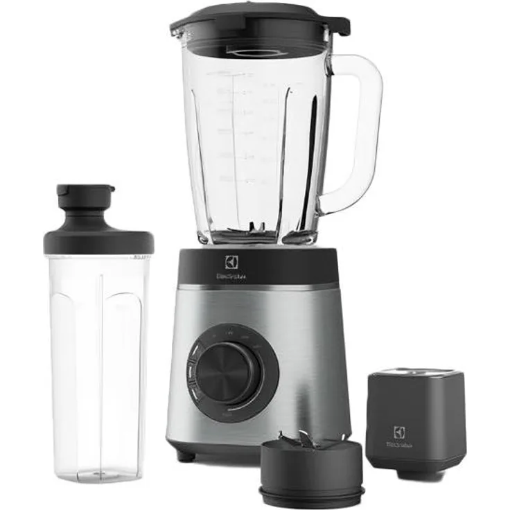 Electrolux Explore 6 E6VB1-8ST, Standmixer mit Vakuumtechnologie und 1400 Watt, Schwarz/Silber