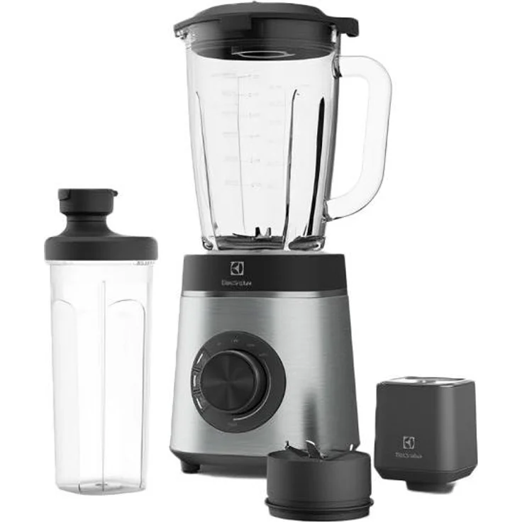 Electrolux Explore 6 E6VB1-8ST, Standmixer mit Vakuumtechnologie und 1400 Watt, Schwarz/Silber