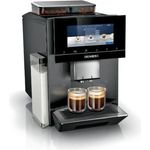Siemens TQ907R05, Kaffeevollautomat mit integriertem Milchsystem, TFT-Display und 2,3 Liter Wassertank, Schwarz