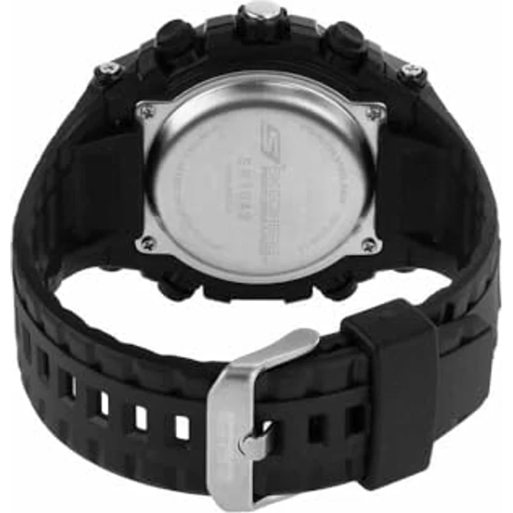 Skechers SR1042 Herren Analog Quarz Uhr, 50mm Gehäuse, schwarzes Zifferblatt, Polyurethan-Armband, wasserdicht bis 50m – Bild 5