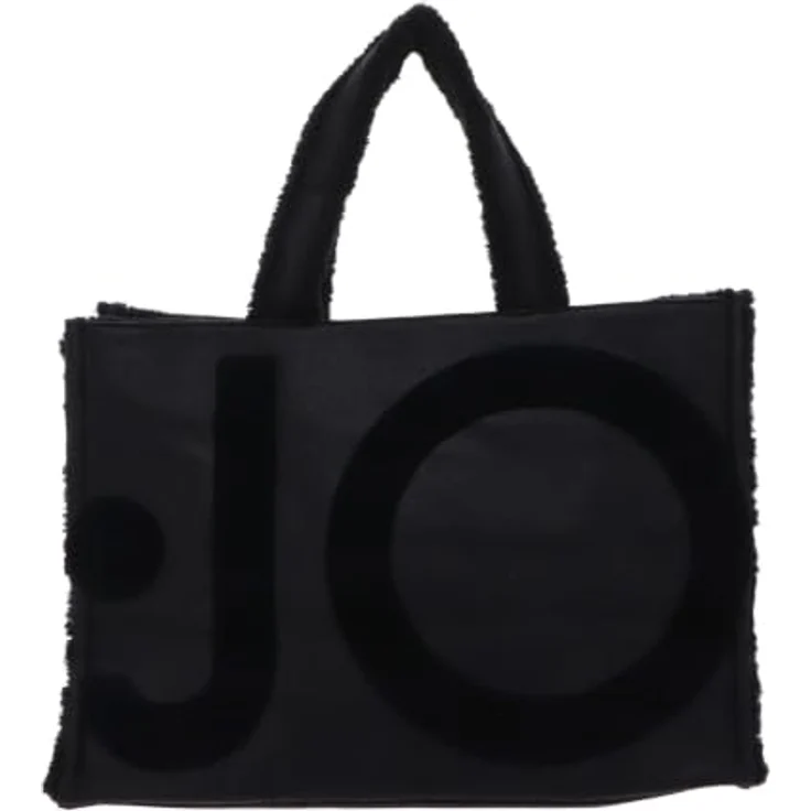 Liu Jo Shopper Tasche L 40 cm, schwarz, 100% Polyester, 40 cm x 20 cm x 27 cm – Bild 3