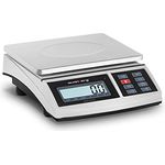 Steinberg Tischwaage Feinwaage Präzisionswaage Küchenwaage Digital Akku LCD 30 kg / 1 g, Schwarz