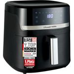 RUSSELL HOBBS Heißluftfritteuse XXL 8,3L Rapid Airfryer Satisfry Air 27632-56, 1800 Watt, digitale Touchscreen-Bedienung, spülmaschinengeeignet, Silber-Schwarz