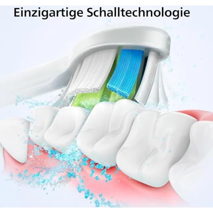 Philips Sonicare 4100 – elektrische Philips Sonicare Zahnbürste für Erwachsene mit 1 x Philips W2 Optimal White Bürstenkopf in Weiß, schlankem Reiseetui und USB-Ladegerät (Modell HX3683/33) – Bild 3