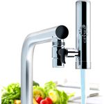 GEYSER EURO Wasserfilter für Wasserhahn Zuhause Küche, Wasserhahn-Filtersystem mit Filterkartusche aus Aragon, entfernt Chlor, Blei und Mikroplastik