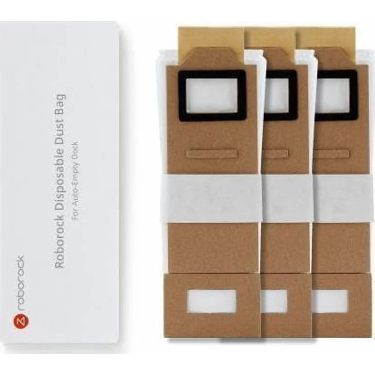Roborock 8.02.0101, Einweg-Staubbeutel 3er-Pack, kompatibel mit Roborock Auto Empty Station, S7 MaxV+ & S7+