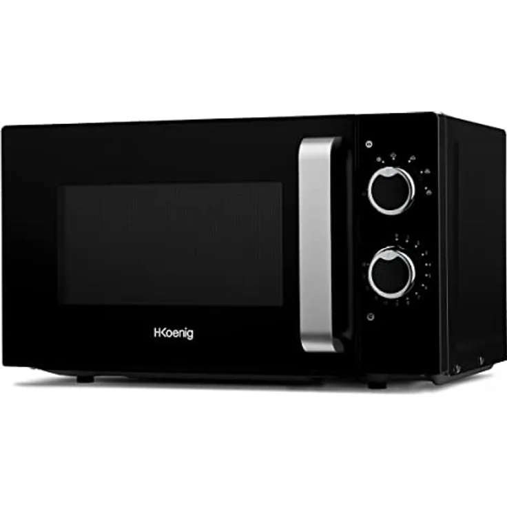H.Koenig VIO8 Mikrowelle Compact Design, Standgerät, 700 Watt, 20 Liter Garraum, schwarz, Edelstahl – Bild 3