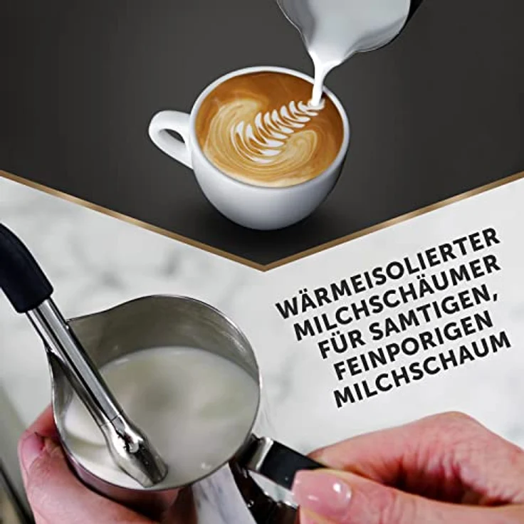 Breville VCF126X Barista Max Siebträger (2,8 L Wassertank, integriertes Mahlwerk und Milchschäumer, Edelstahl auch für Latte und Cappuccino) – Bild 6