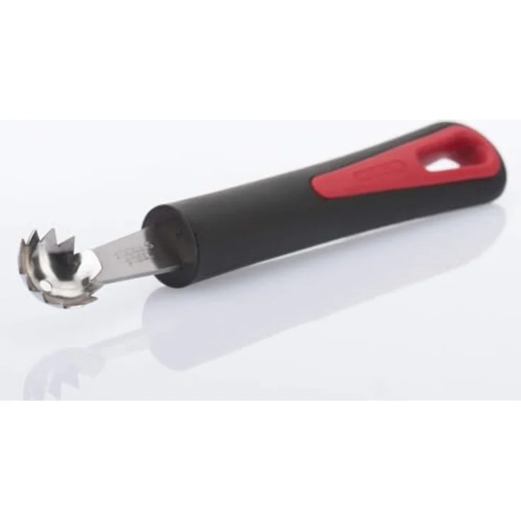 Westmark Aushöhl-Löffel-Tomatenstrunk-Entferner, Mit gezahntem Rand, Ø 21 mm, Rostfreier Edelstahl-Kunststoff, Länge: 16,6 cm, Gallant, Schwarz-Rot-Silber, 29202270 – Bild 5