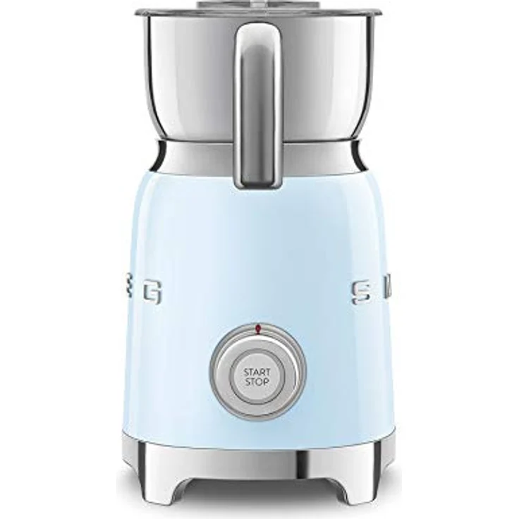 Smeg MFF01PBEU Milchaufschäumer, 500W, 600ml warme & 250ml kalte Milch, hellblau – Bild 4