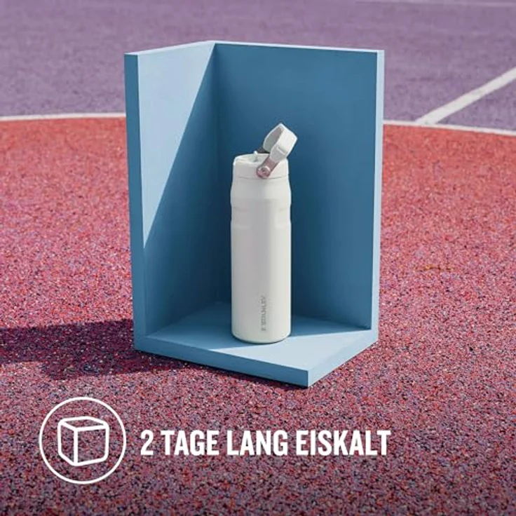 Stanley Flip Straw 2.0, Trinkflasche mit Strohhalm 1.06L, Thermobecher kühlt 17 Stunden, 4 Tage eisgekühlt, BPA-frei, auslaufsicher, spülmaschinenfest, Frost – Bild 5